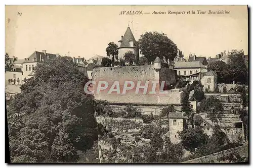 Ansichtskarte AK Avallon Anciens Remparts Et La Tour Beurdelaine