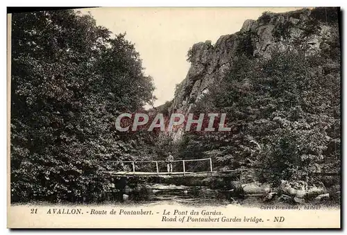 Cartes postales Avallon Route De Pontaubert Le Pont Des Gardes