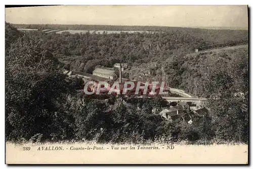 Cartes postales Avallon Cousin Le Pont Vue Sur Les Tanneries