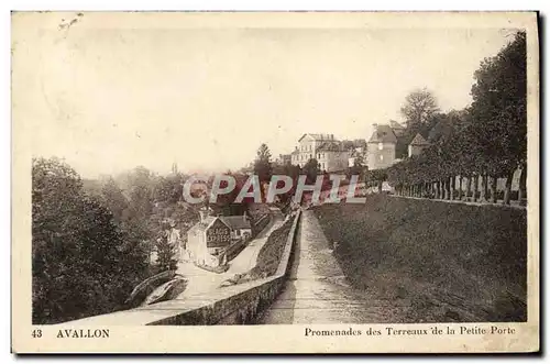 Cartes postales Avallon Promenades Des Terreaux De La Petite Porte