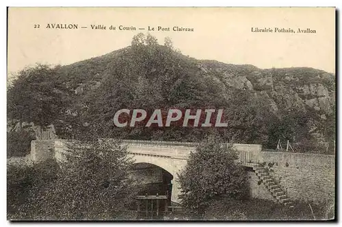 Ansichtskarte AK Avallon Vallee Du Cousin Le Pont Claireau