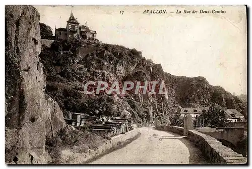 Ansichtskarte AK Avallon La Rue Des Deux Cousins