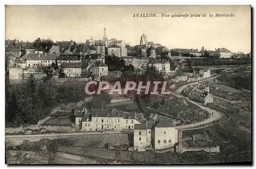 Cartes postales Avallon Vue Generale Prise De La Morlande