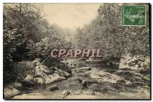 Cartes postales Environs d&#39Avallon Crot De La Foudre