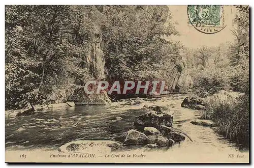 Ansichtskarte AK Environs d&#39Avallon Le Crot De la Foudre