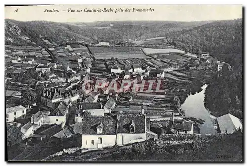 Cartes postales Avallon Vue Cousin la roche Prise Des Promenades