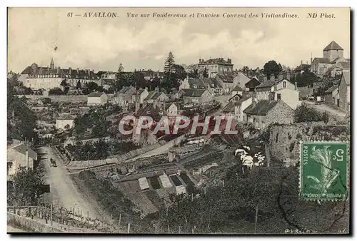 Ansichtskarte AK Avallon Vue Sur Foudereaux Et l&#39Ancien Courent Des Visitandines