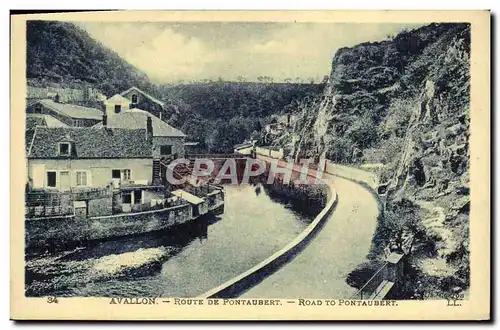 Cartes postales Avallon Route De Pontaubert