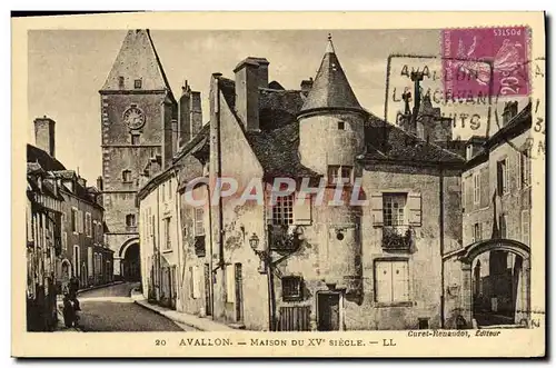 Ansichtskarte AK Avallon Maison Du 15eme