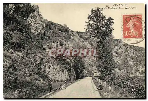 Cartes postales Avallon route De Pontaubert