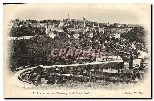 Cartes postales Avallon Vue Generale Prise De La Morlande