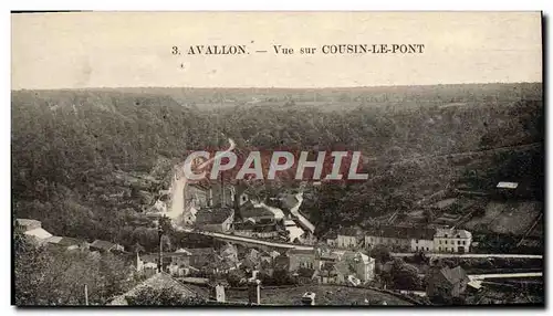 Cartes postales Avallon Vue Sur Cousin Le Pont