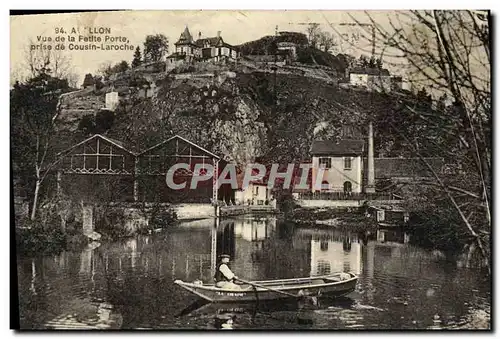 Ansichtskarte AK Avallon Vue De La petite porte Prise De Cousin Laroche Barque