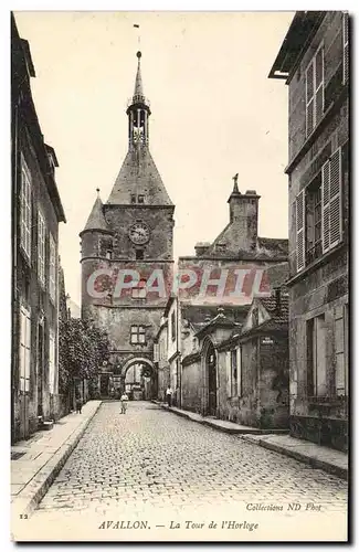 Cartes postales Avallon La Tour De l'Horloge