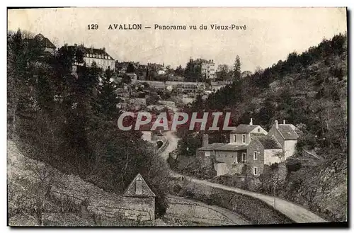 Ansichtskarte AK Avallon Panorama Vu Du Vieux Pave