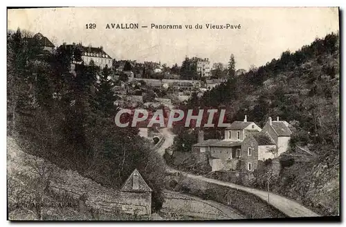 Cartes postales Avallon Panorama Vu Du Vieux Pave