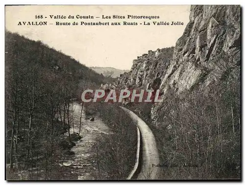 Ansichtskarte AK Avallon Route De Pontaubert aux Ruats La Vallee Jolie