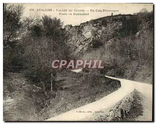 Ansichtskarte AK Avallon Vallee Du Cousin Un Coin Pittoresque Route De Pontaubert