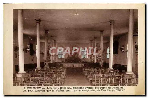 Ansichtskarte AK Chailley L&#39Eglise Cest Une Ancienne Grange Des Peres De Pontigny