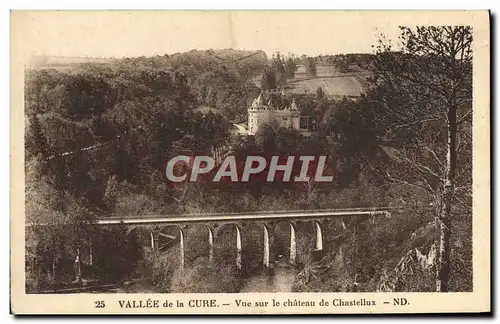 Ansichtskarte AK Vallee De La Cure Vue Sur Le Chateau De Chastellux