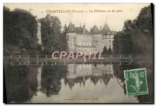 Cartes postales Chastellux Le Chateau Vu Du Parc