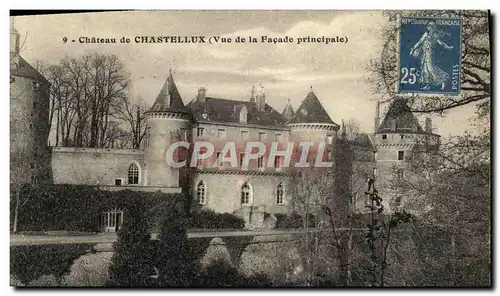 Ansichtskarte AK Chastellux Le Chateau Vue de la facade principale