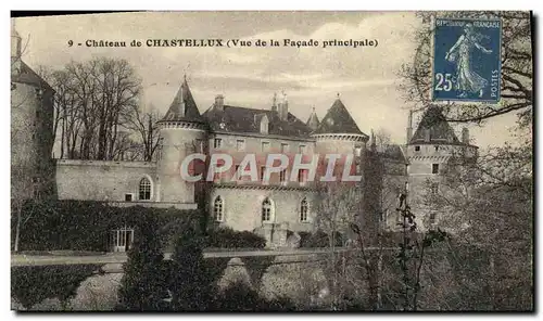 Cartes postales Chastellux Le Chateau Vue de la facade principale