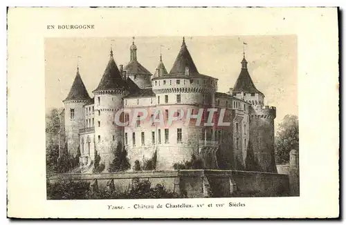 Cartes postales En Bourgogne Chateau De Chastellux