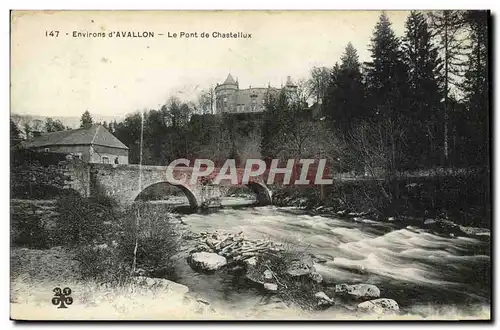 Cartes postales Environs d'Avallon Le Pont De Chastellux