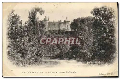 Cartes postales Vallee de la Cure Vue sur le chateau de Chastellux