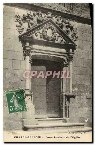 Cartes postales Chatel Censoir Porte laterale de l&#39eglise