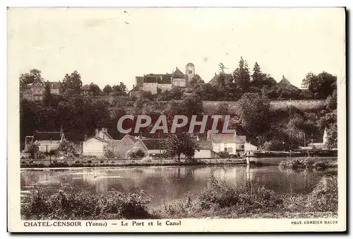 Cartes postales Chatel Censoir Le port et le canal