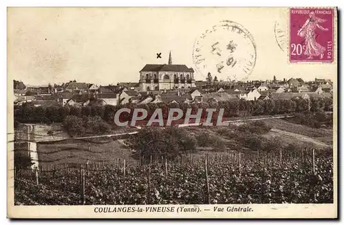 Cartes postales Coulanges la Vineuse Vue generale