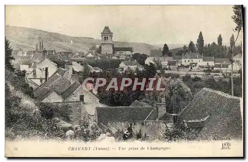 Ansichtskarte AK Cravant Vue Prise De Champagne