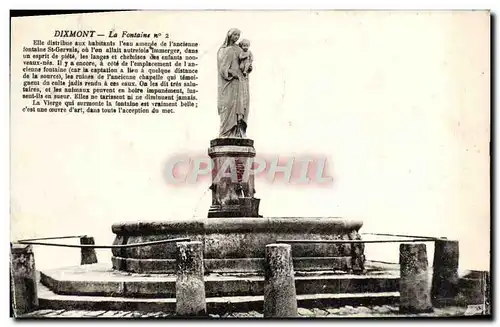 Cartes postales Dixmont La Fontaine n�2