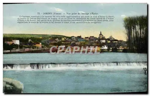 Cartes postales Joigny Vue Prise Du Barrage d&#39Epizy