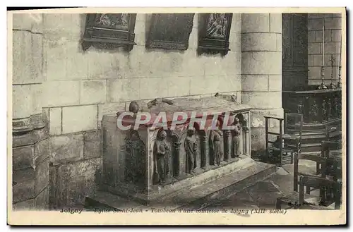 Ansichtskarte AK Joigny Eglise Saint Jean Tombean d&#39Une Comtesse De Joigny