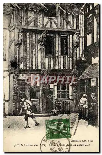 Cartes postales Joigny Historique Vieille Maison Dans Son Ancien Etat