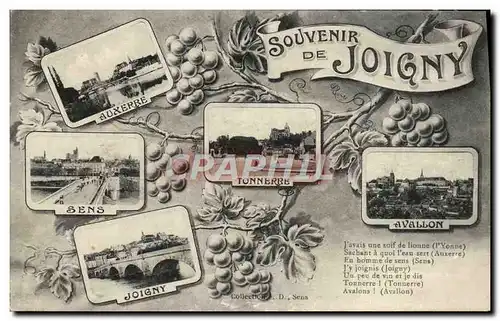 Ansichtskarte AK Souvenir De Joigny Auxerre Sens Joigny Avallon