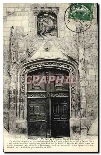 Cartes postales Joigny Portail De l&#39Eglise Saint Thibault