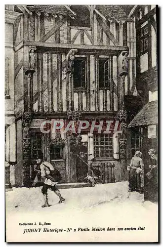 Cartes postales Joigny Historique Vieille Maison Dans Son Ancien Etat