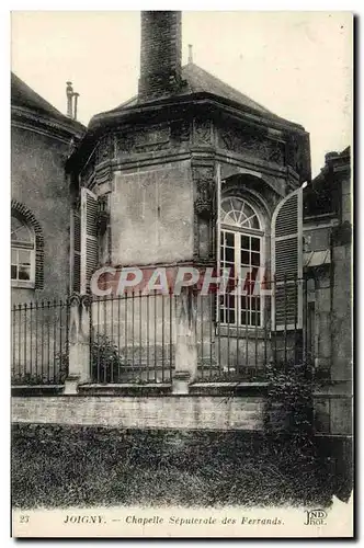 Cartes postales Joigny Chapelle Sepulcrale Des Ferrands