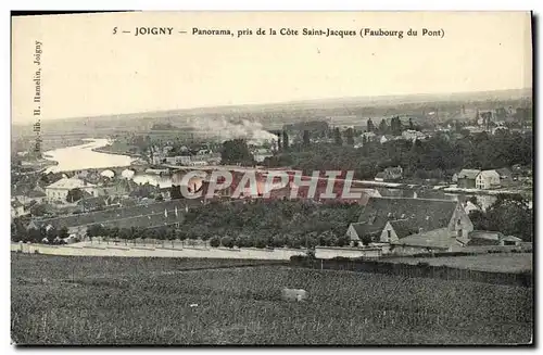 Cartes postales Joigny Panorama Pris De La Cote Saint Jacques Faubourg du pont