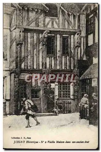 Cartes postales Joigny Historique Vieille Maison Dans Son Ancien Etat