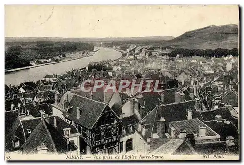 Ansichtskarte AK Joigny Vue Prise De l&#39Eglise Notre Dame