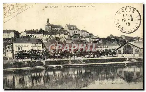 Cartes postales Joigny Vue Generale En Amont Du Pont