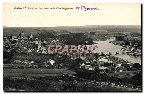 Cartes postales Joigny Vue Prise de la Cote St Jacques