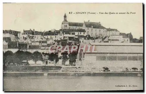 Cartes postales Joigny Vue des Quais en amont du Pont