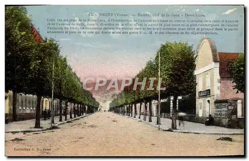 Cartes postales Joigny Entree cote de la Gare Demi lune