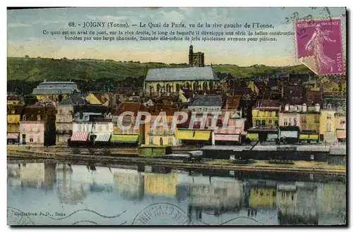 Cartes postales Joigny Le Quai de Paris vu d ela rive gauche de l&#39Yonne